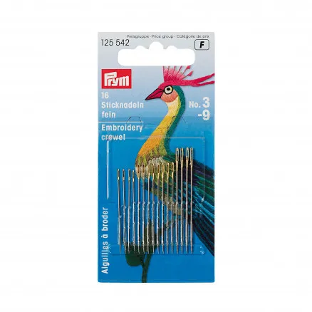 Prym Broderinålar Stål Silver Str. 5-10 - 16 st